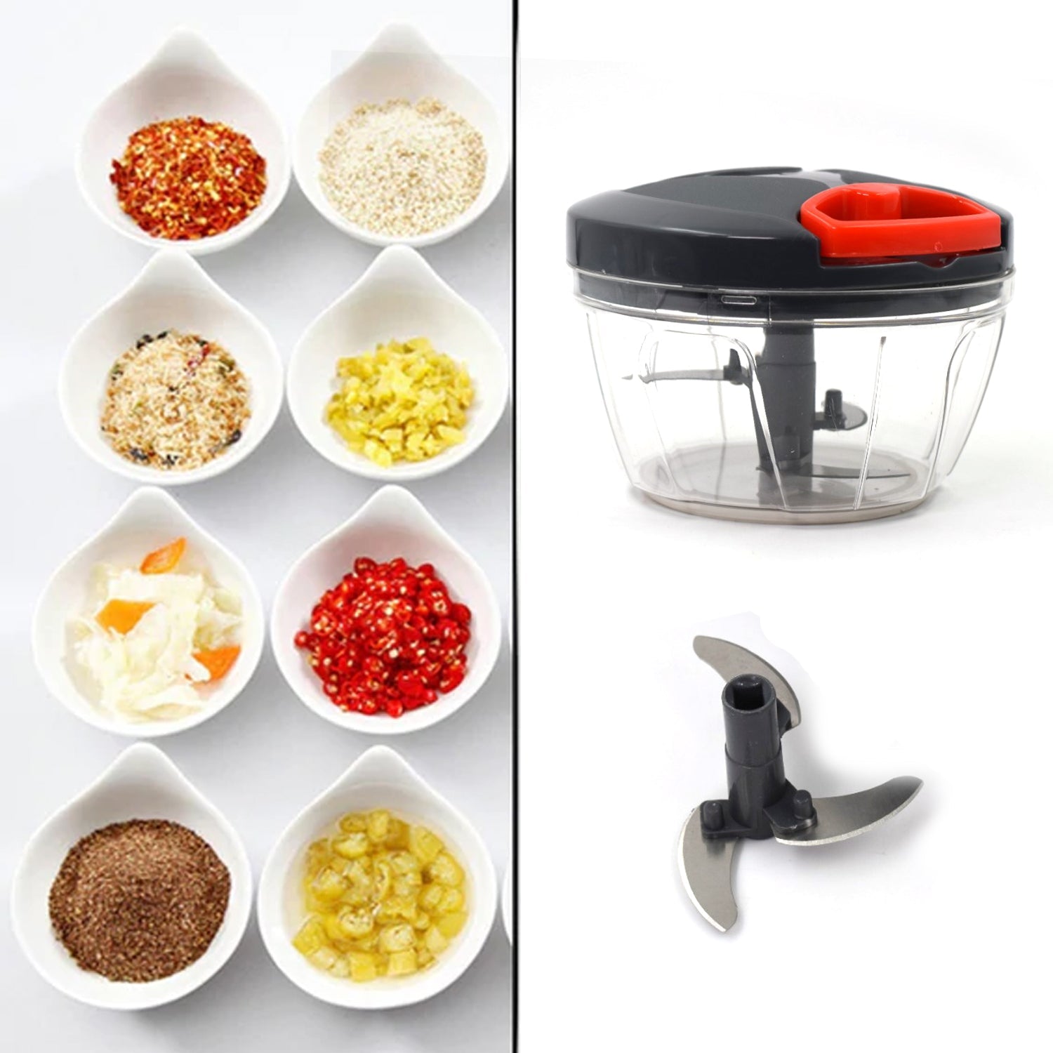 0080 V Atm Black 450 ML Chopper widely used in all types of household kitchen purposes for chopping and cutting of various kinds of fruits and vegetables etc. 0080 V Atm Black 450 ML Chopper widely used in all types of household kitchen purposes for chopping and cutting of various kinds of fruits and vegetables etc.